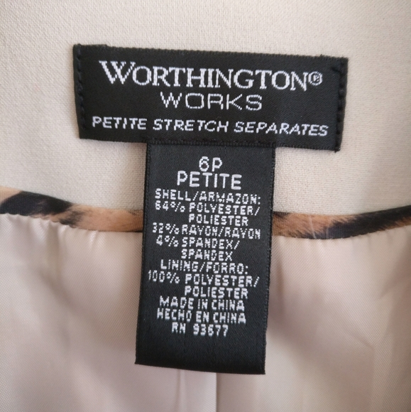 Stitch-Lined Single Breast Blazer Jacket 6P - Picture 4 of 8